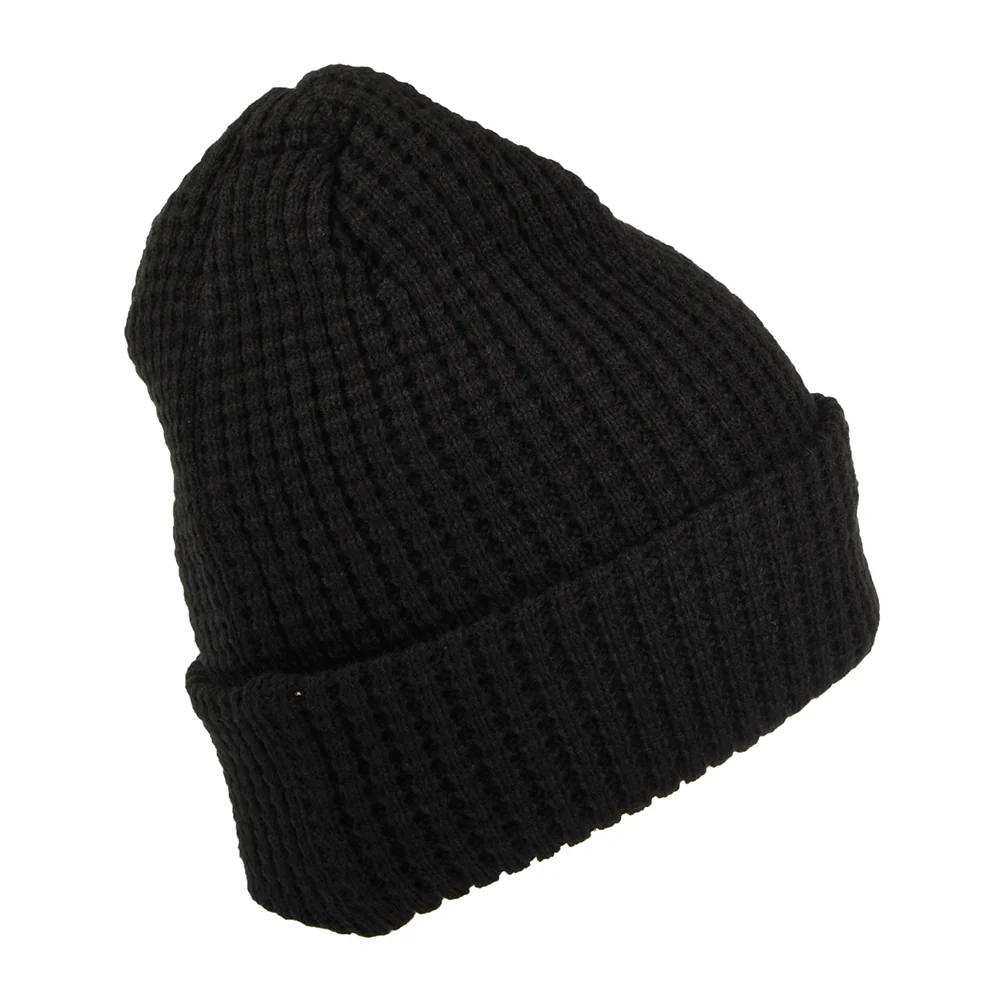 New Era Chicago Bulls Beanie Mütze mit Umschlag - NBA Team Waffle Knit - Schwarz - Image 2