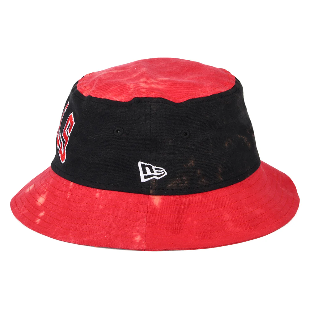 New Era Chicago Bulls Fischerhut - NBA Washed Pack - Rot-Schwarz - Image 3