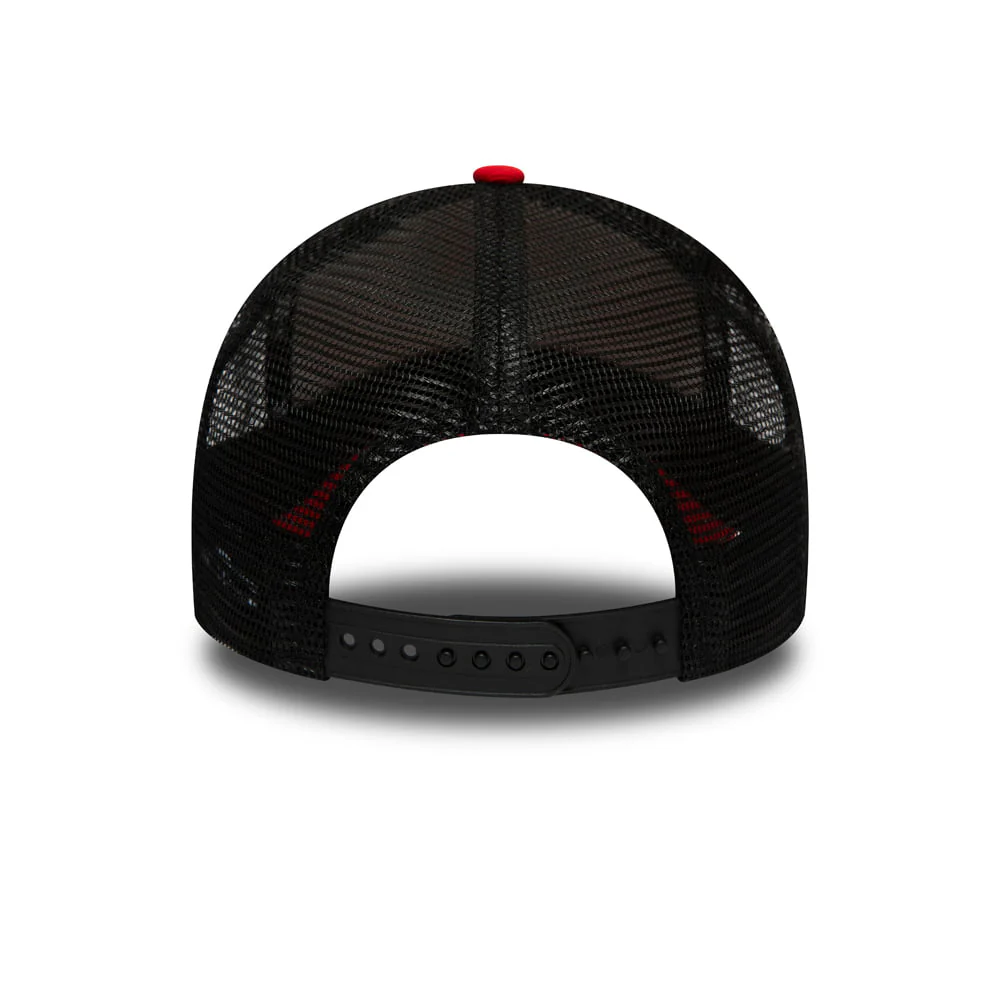 New Era Chicago Bulls Trucker Cap NBA Animal Print - Rot - Image 4