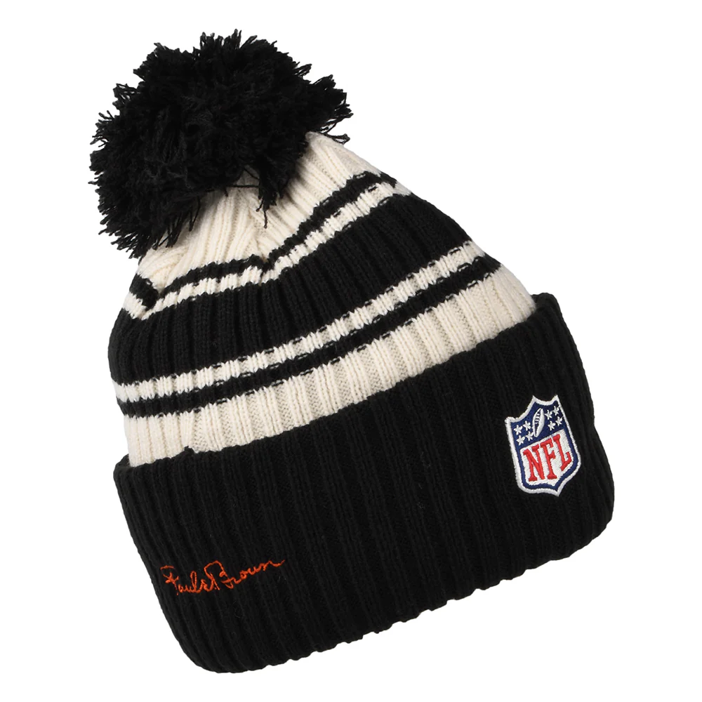 New Era Cincinnati Bengals Bommelmütze - NFL Sideline Sport Knit - Schwarz-Weiß - Image 2