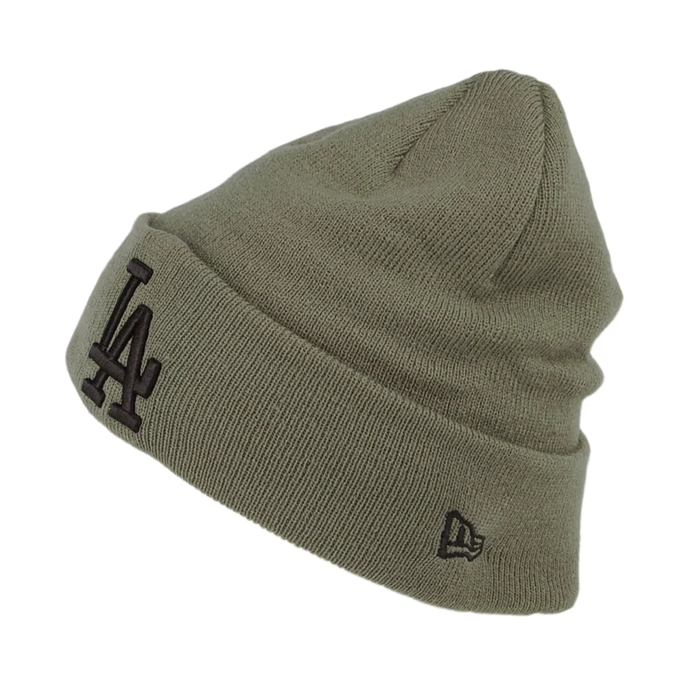 New Era Cuff Knit L.A. Dodgers Beanie Mütze - MLB League Essential - Olivgrün