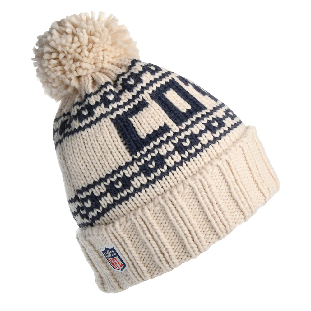 New Era Damen Dallas Cowboys Bommelmütze - NFL Sport Knit - Hellbeige - Image 2