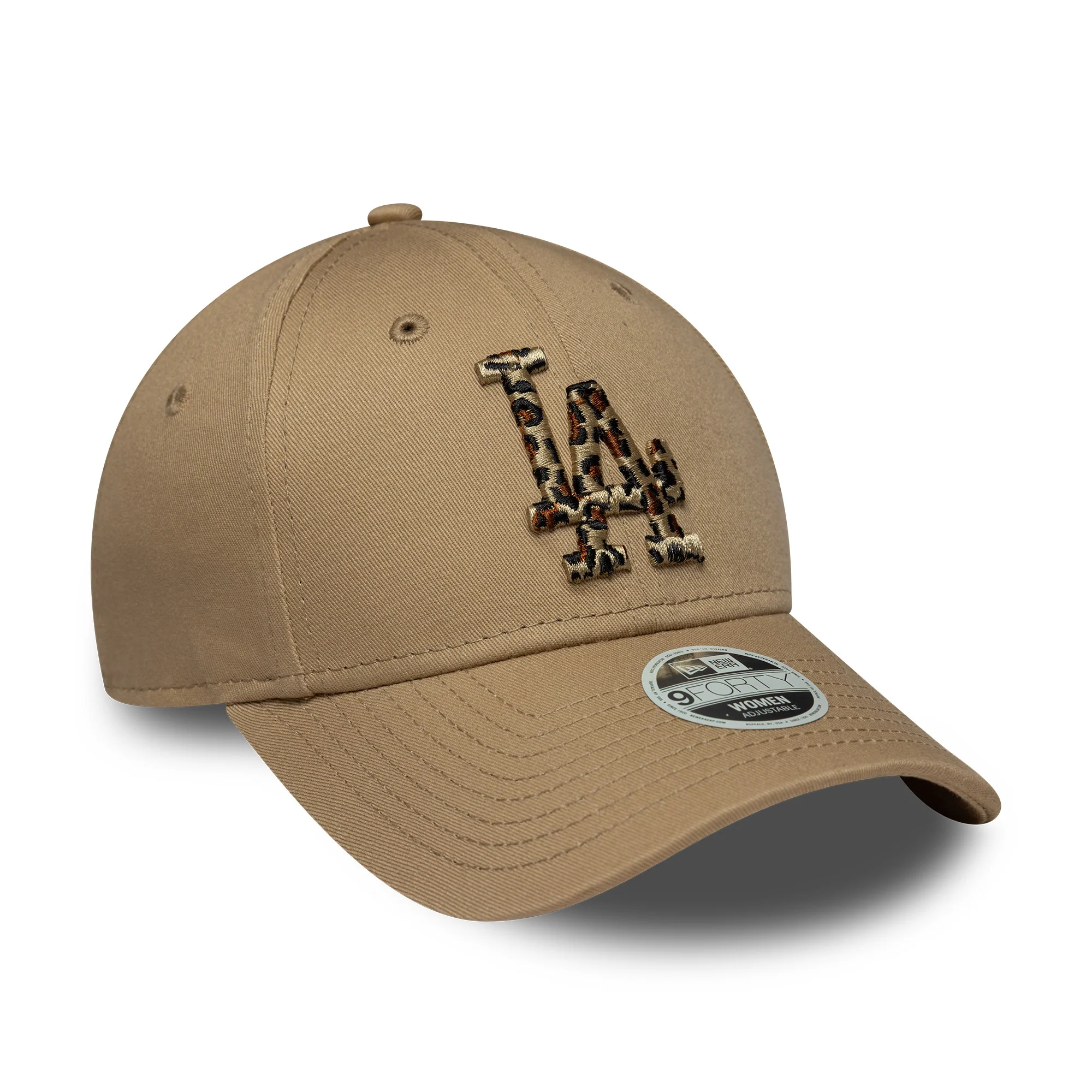 New Era Damen 9FORTY L.A. Dodgers Baseball Cap - MLB Animal Infill - Kamel - Image 3