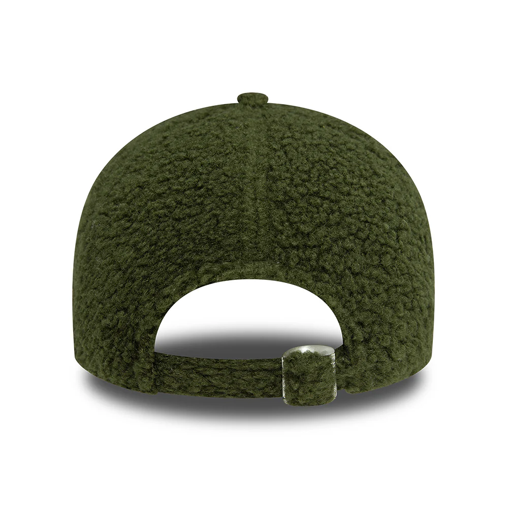 New Era Damen 9FORTY L.A. Dodgers Baseball Cap - MLB Borg - Olivgrün-Weiß - Image 4