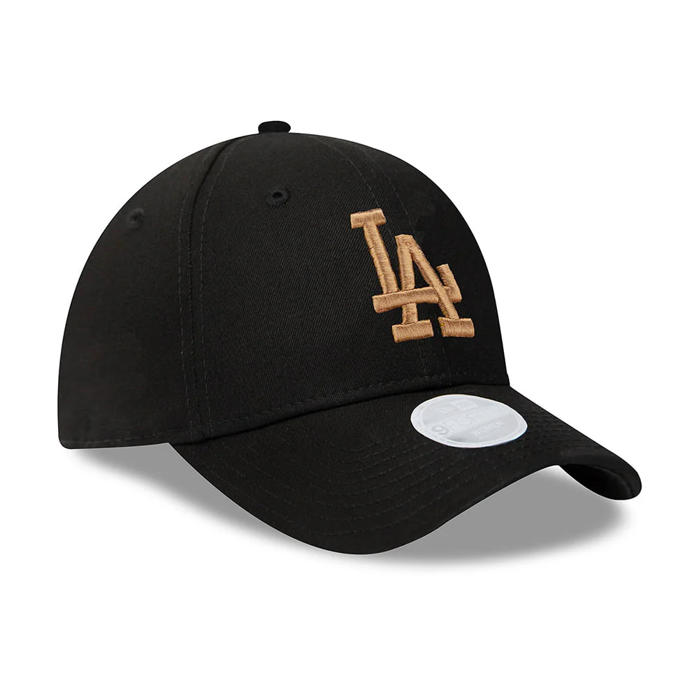 New Era Damen 9FORTY L.A. Dodgers Baseball Cap - MLB Colour Essential - Schwarz-Weizen - Image 2