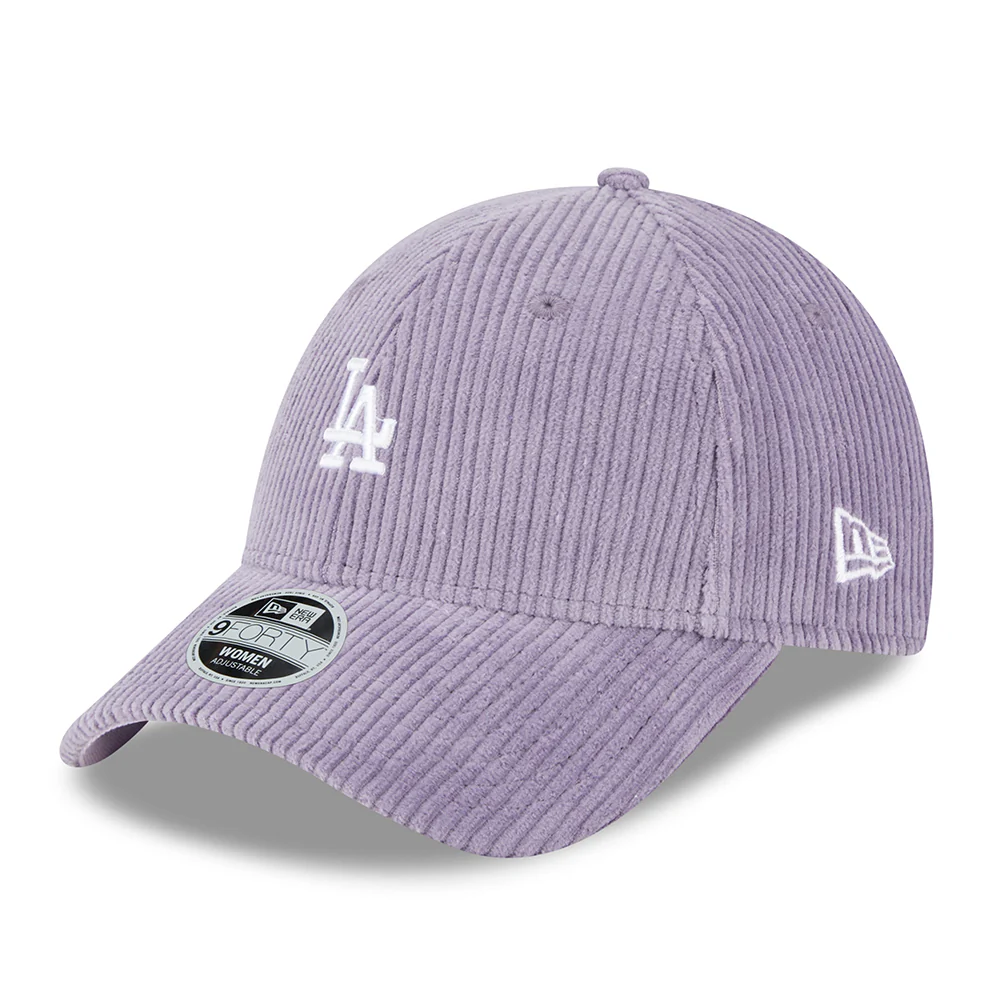 New Era Damen 9FORTY L.A. Dodgers Baseball Cap - MLB Cord - Lila