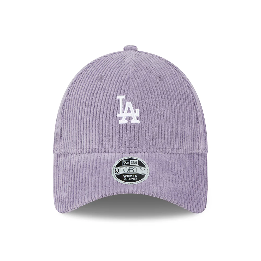 New Era Damen 9FORTY L.A. Dodgers Baseball Cap - MLB Cord - Lila - Image 2