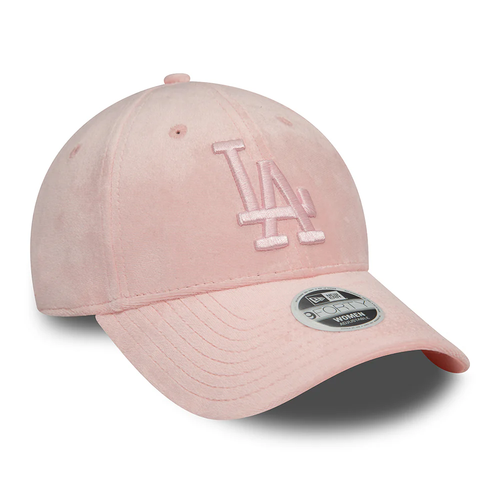 New Era Damen 9FORTY L.A. Dodgers Snapback Cap - MLB Velour - Hellrosa - Image 3