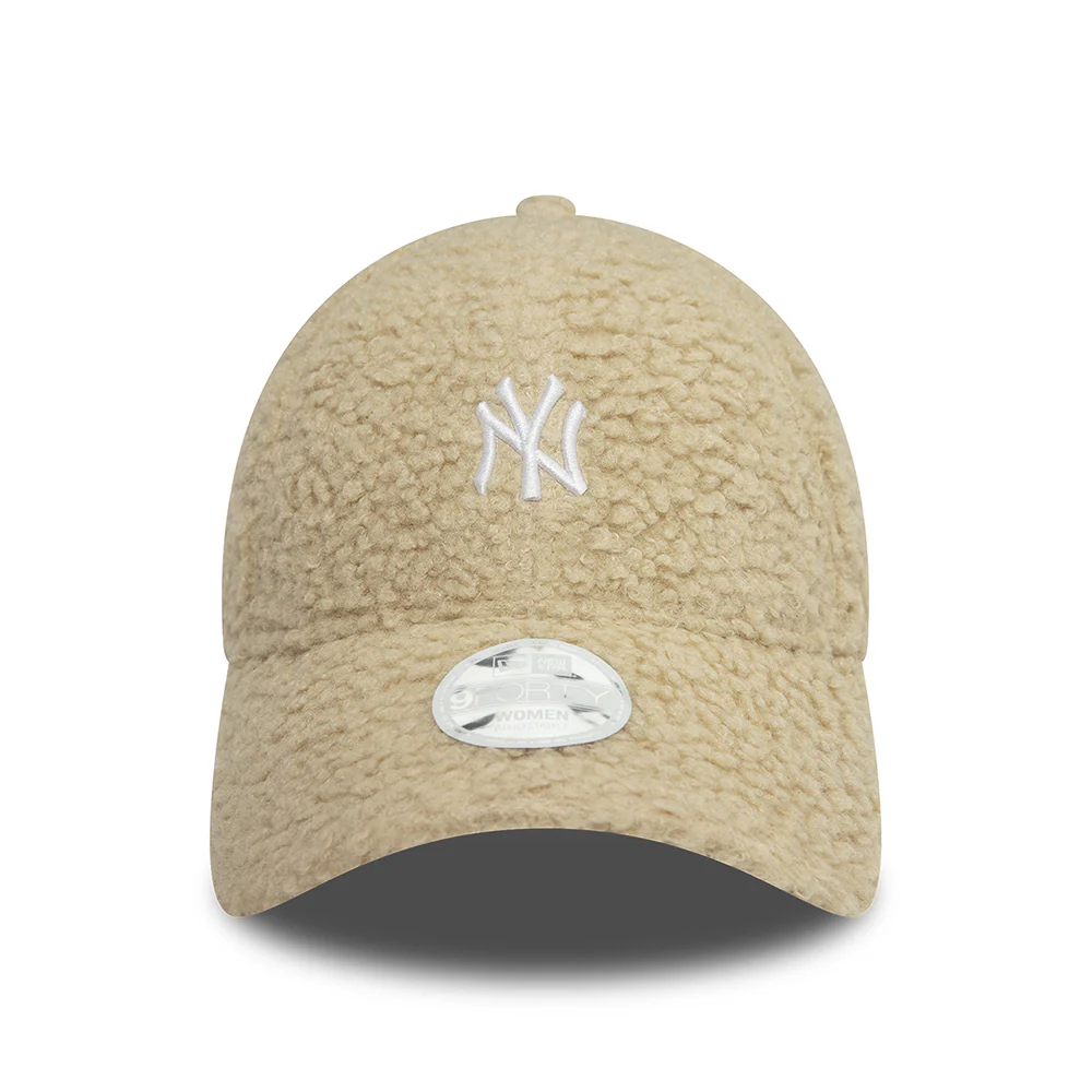 New Era Damen 9FORTY New York Yankees Baseball Cap - MLB Borg - Steingrau-Weiß - Image 2