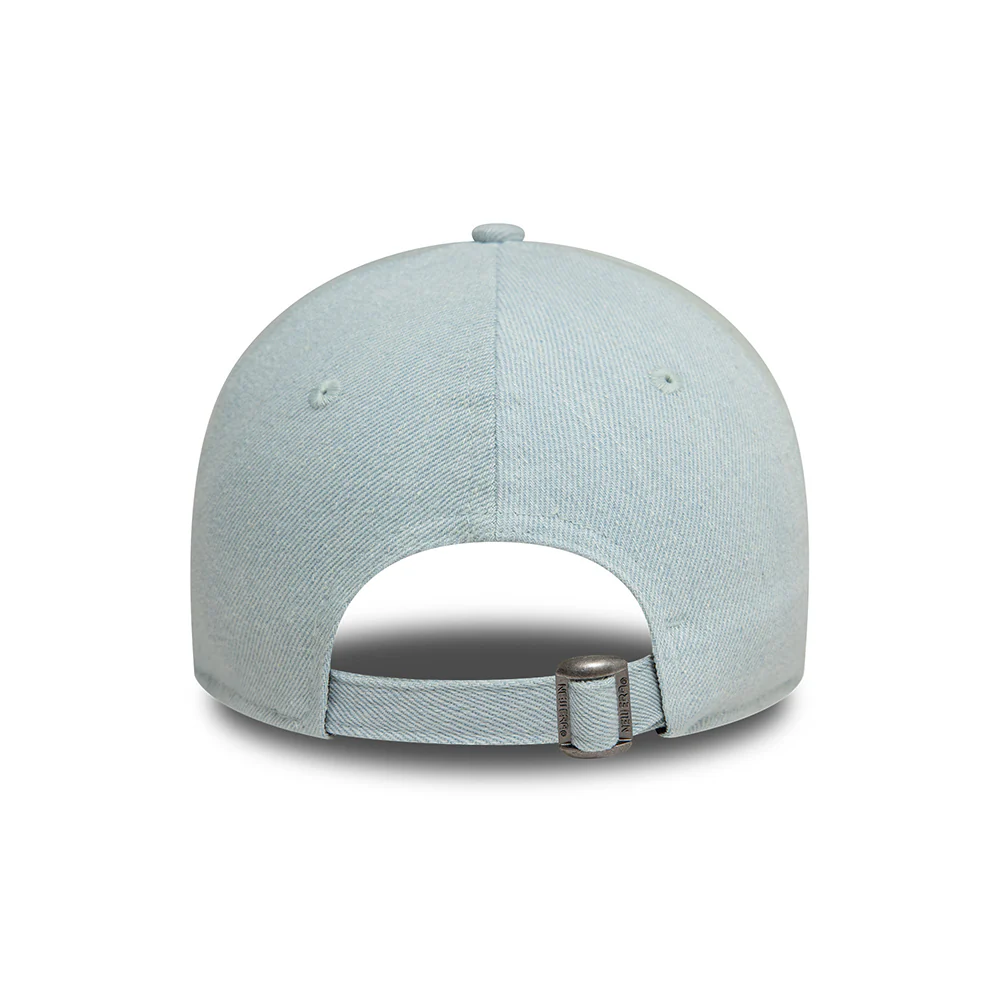 New Era Damen 9FORTY New York Yankees Baseball Cap - MLB Denim Icon - Hellblau-Rosa - Image 4