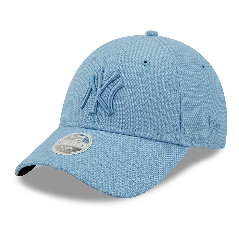 New Era Damen 9FORTY New York Yankees Baseball Cap - MLB Diamond Era - Himmelblau