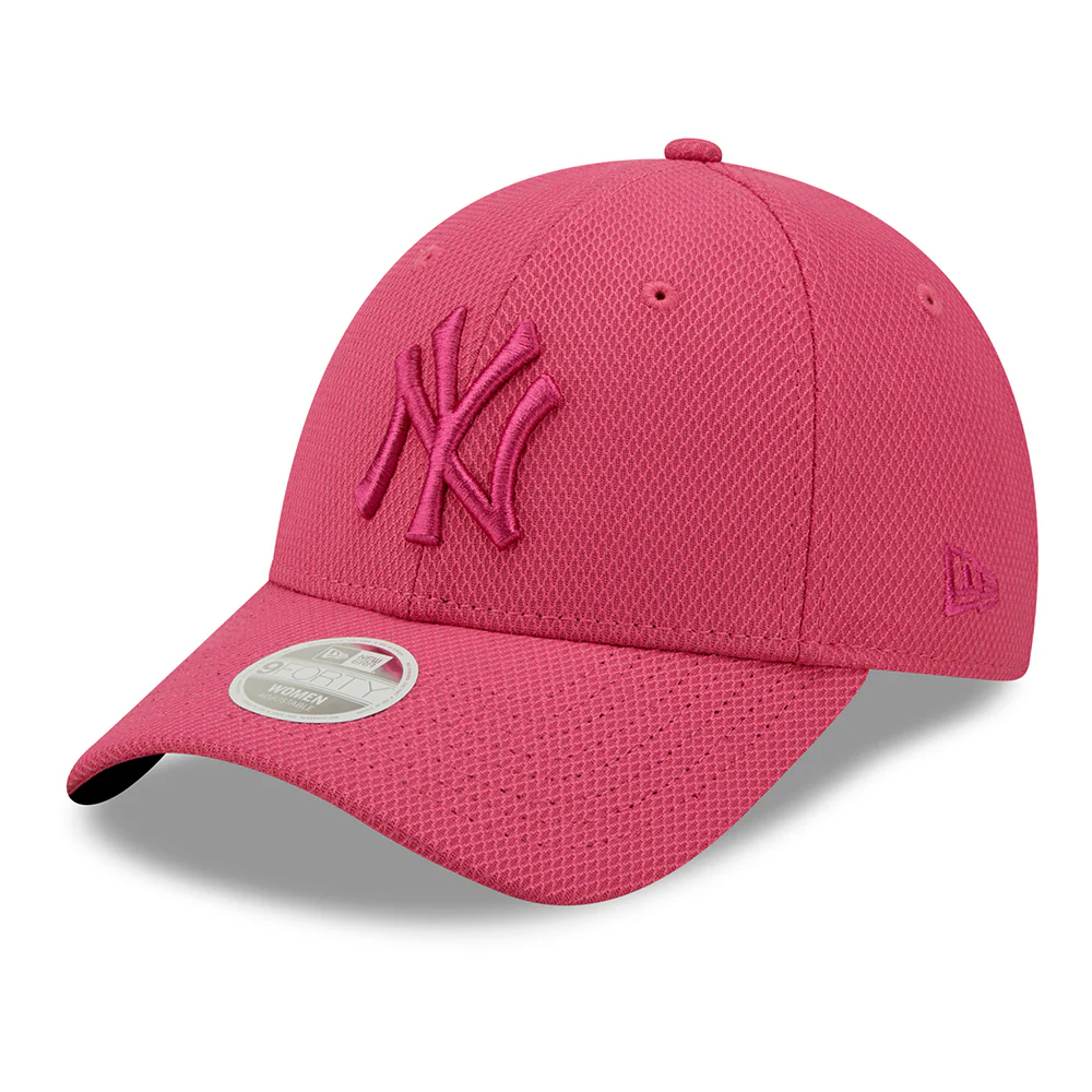 New Era Damen 9FORTY New York Yankees Baseball Cap - MLB Diamond Era - Rosa