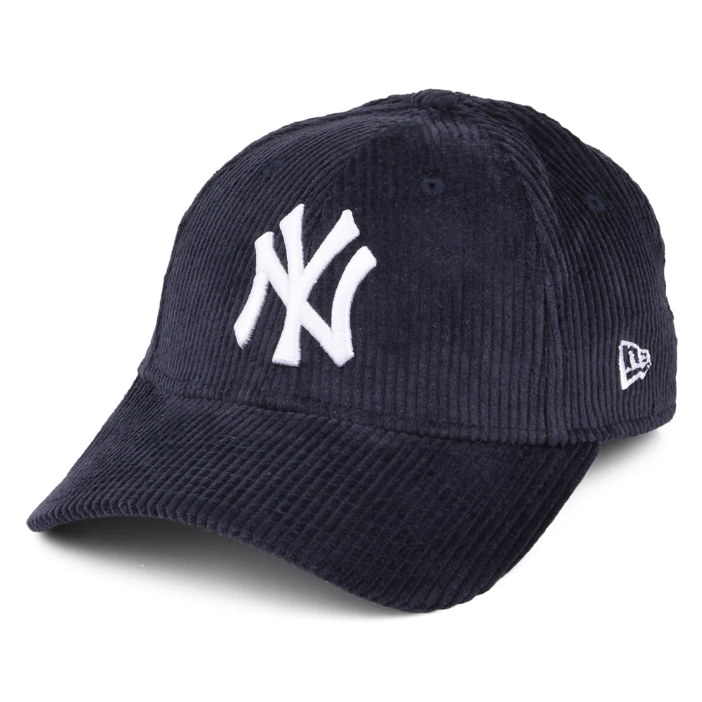 New Era Damen 9FORTY New York Yankees Baseball Cap - MLB Fashion Kord - Marineblau