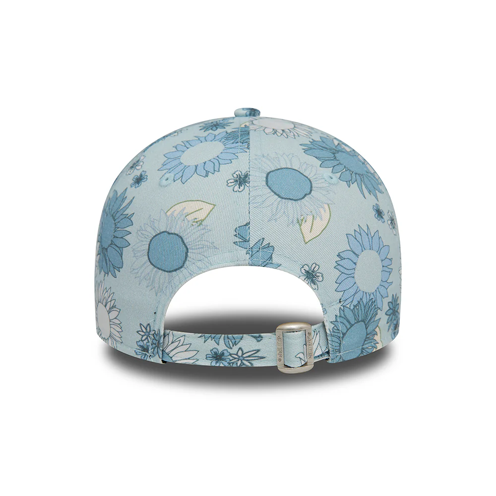 New Era Damen 9FORTY New York Yankees Baseball Cap - MLB Floral AOP - Hellblau - Image 4