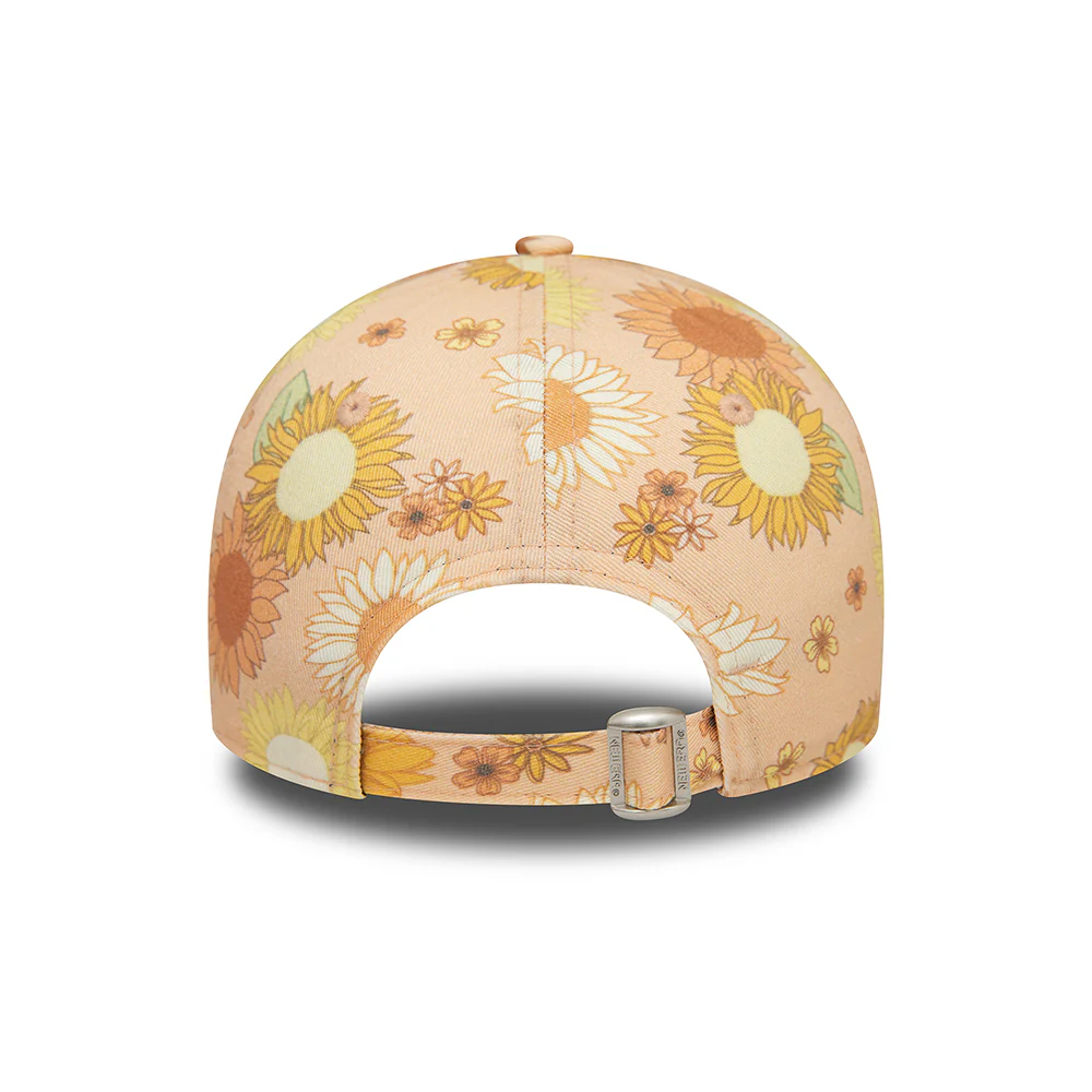 New Era Damen 9FORTY New York Yankees Baseball Cap - MLB Floral AOP - Pfirsich - Image 4