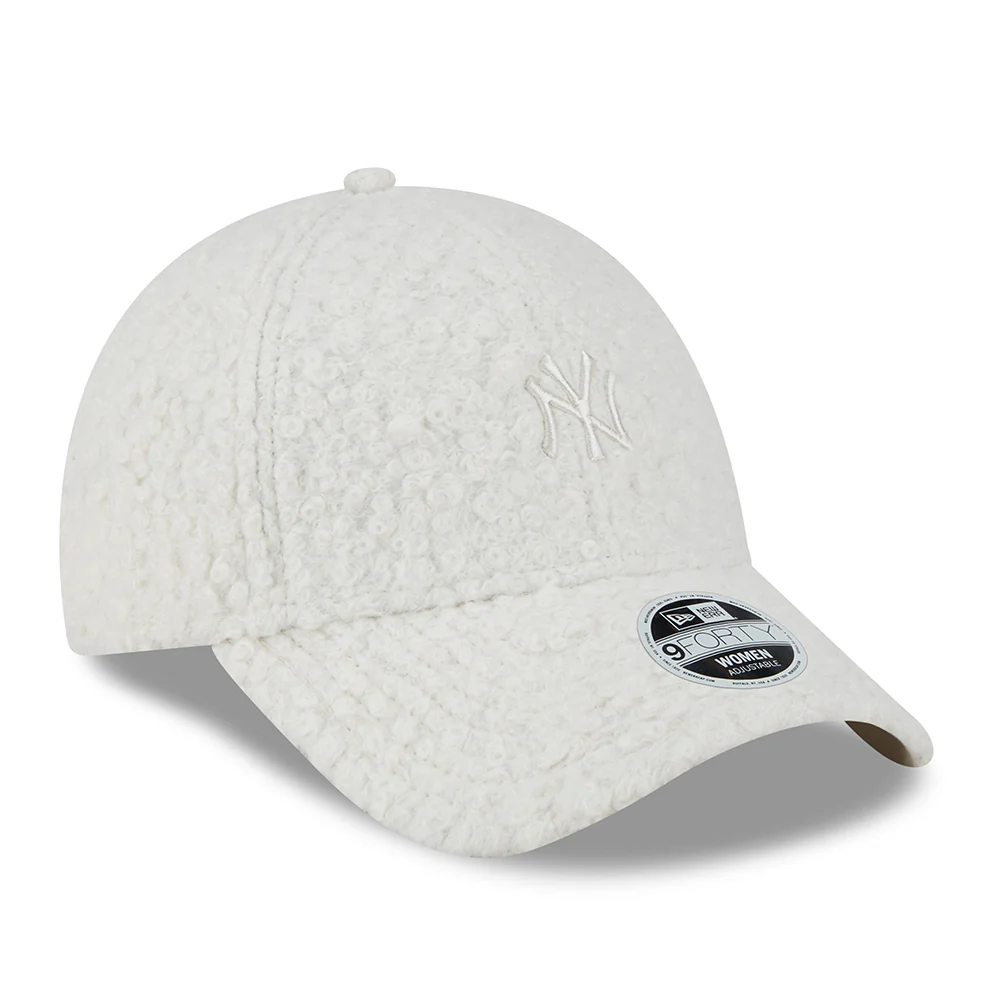 New Era Damen 9FORTY New York Yankees Baseball Cap - MLB Hypertexture - Cremeweiß - Image 3