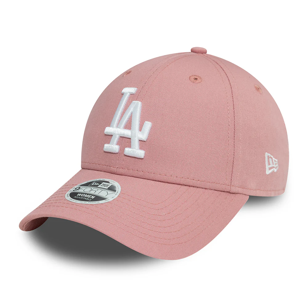 New Era Damen 9FORTY New York Yankees Baseball Cap - MLB League Essential - Dunkelrosa-Weiß