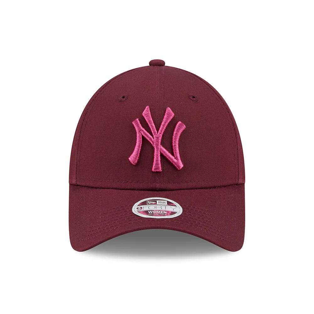 New Era Damen 9FORTY New York Yankees Baseball Cap - MLB League Essential - Kastanienbraun-Pink - Image 2