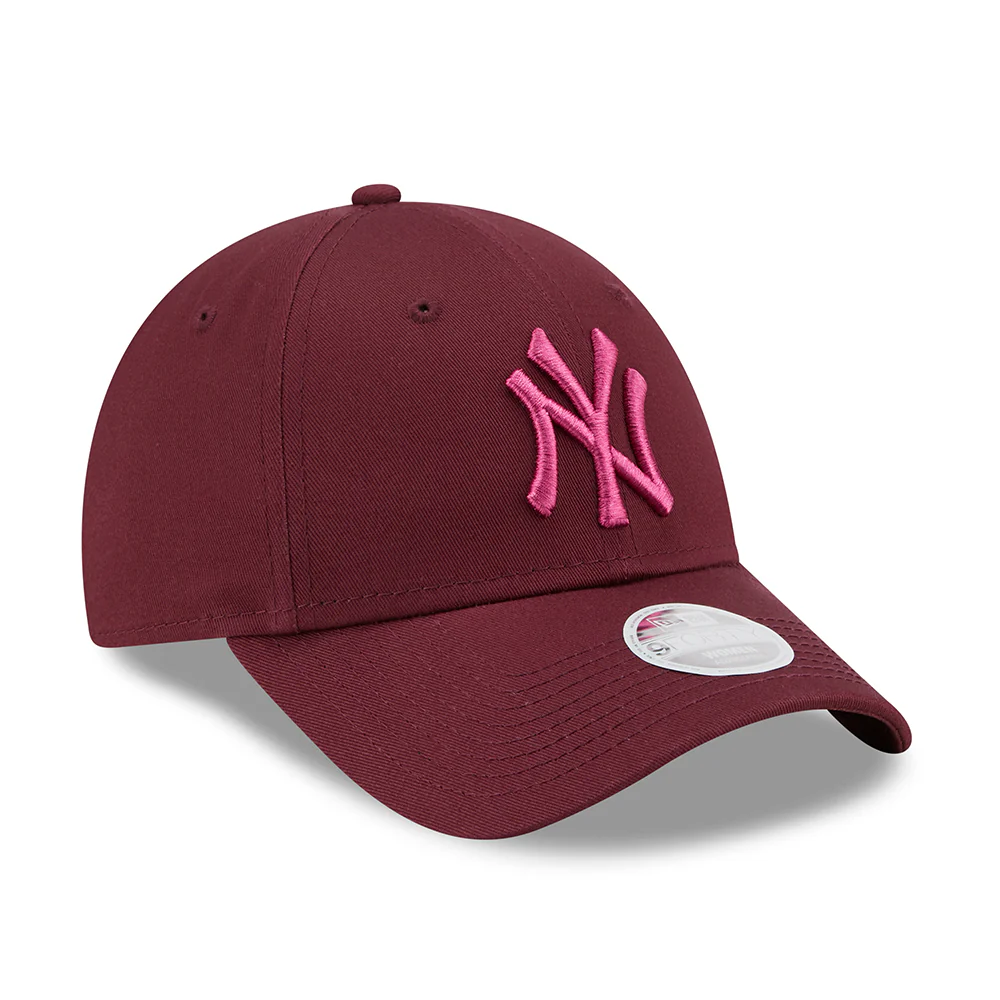 New Era Damen 9FORTY New York Yankees Baseball Cap - MLB League Essential - Kastanienbraun-Pink - Image 3