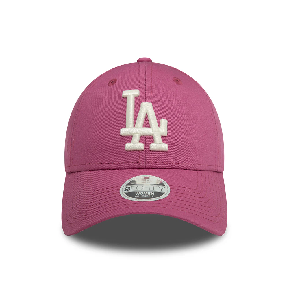 New Era Damen 9FORTY New York Yankees Baseball Cap - MLB League Essential - Mauve-Cremeweiß - Image 2