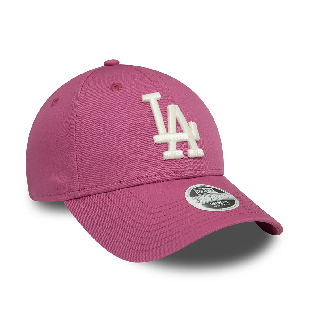 New Era Damen 9FORTY New York Yankees Baseball Cap - MLB League Essential - Mauve-Cremeweiß - Image 3