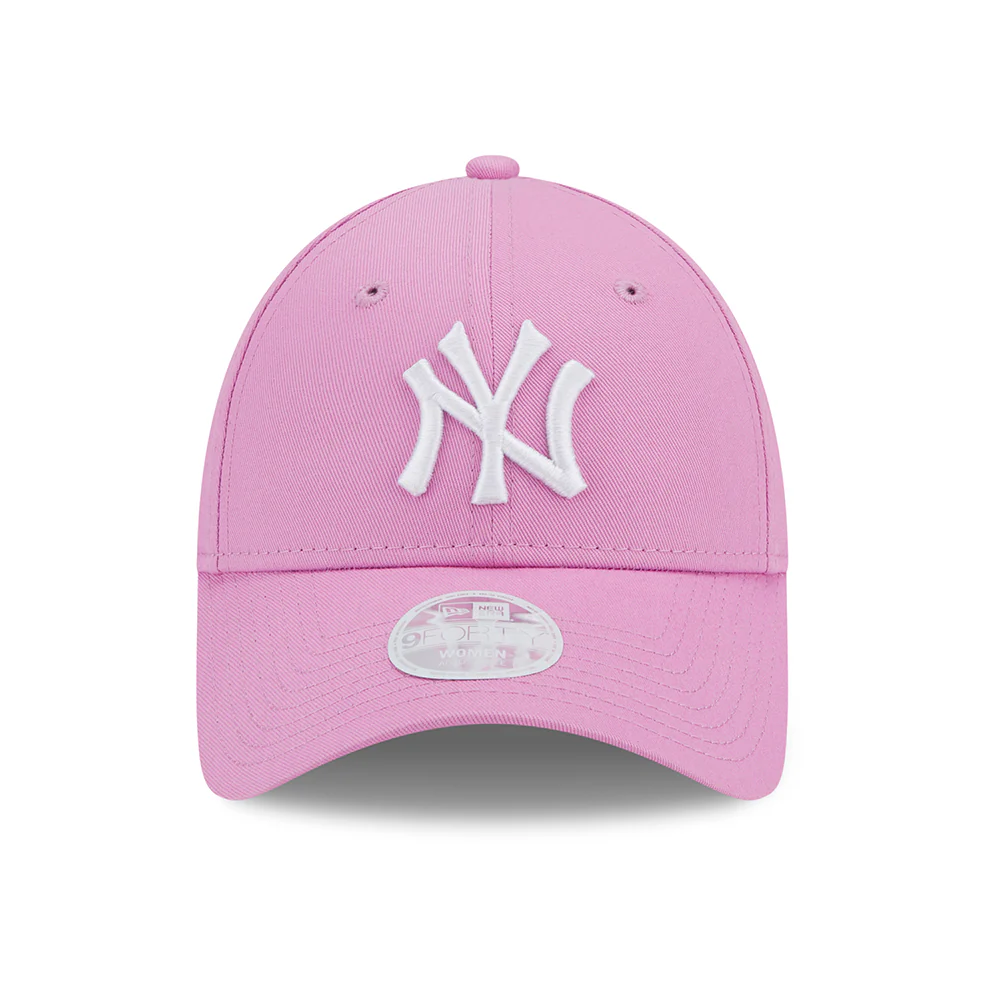 New Era Damen 9FORTY New York Yankees Baseball Cap - MLB League Essential - Rosé-Weiß - Image 2