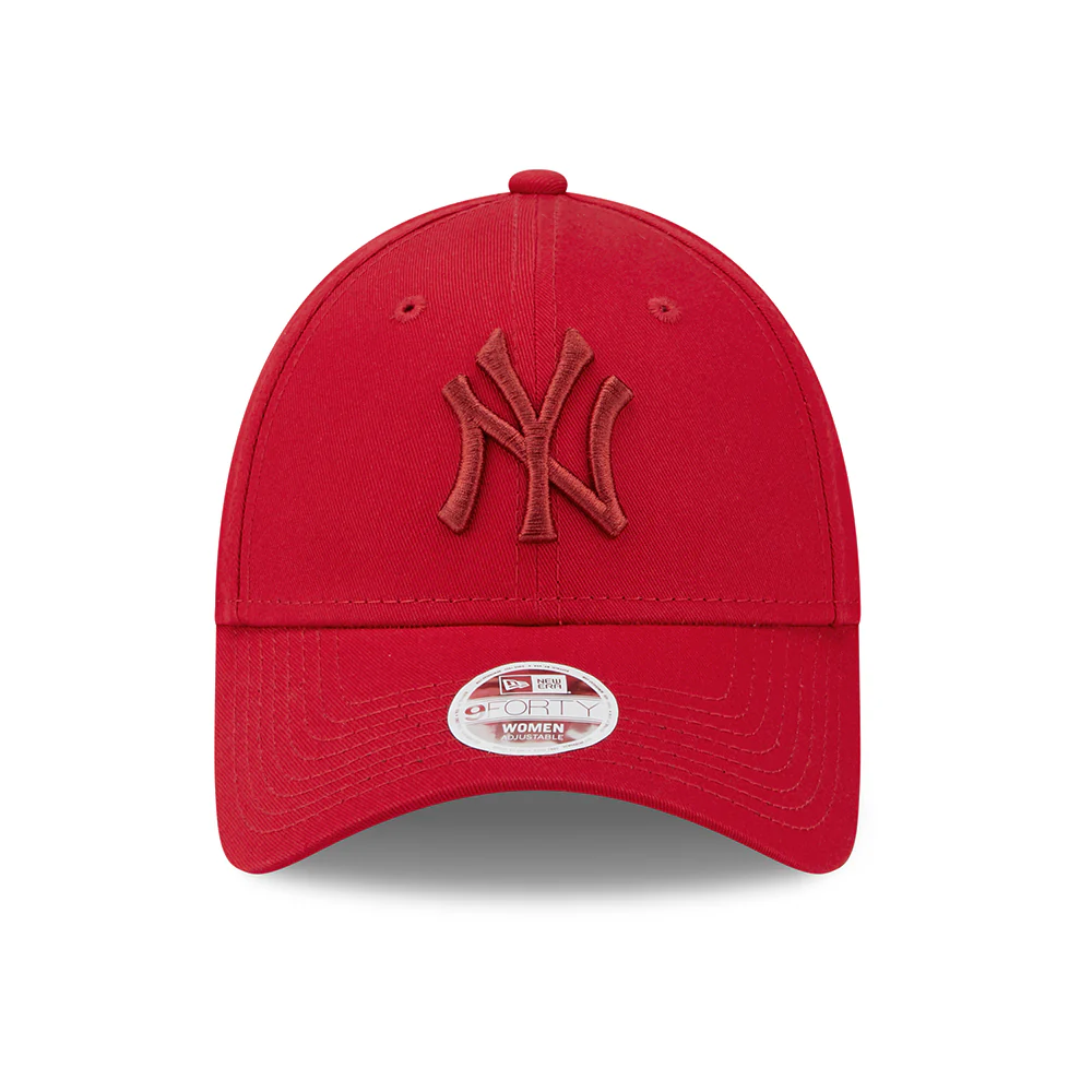 New Era Damen 9FORTY New York Yankees Baseball Cap - MLB League Essential - Scharlachrot-Rot - Image 2