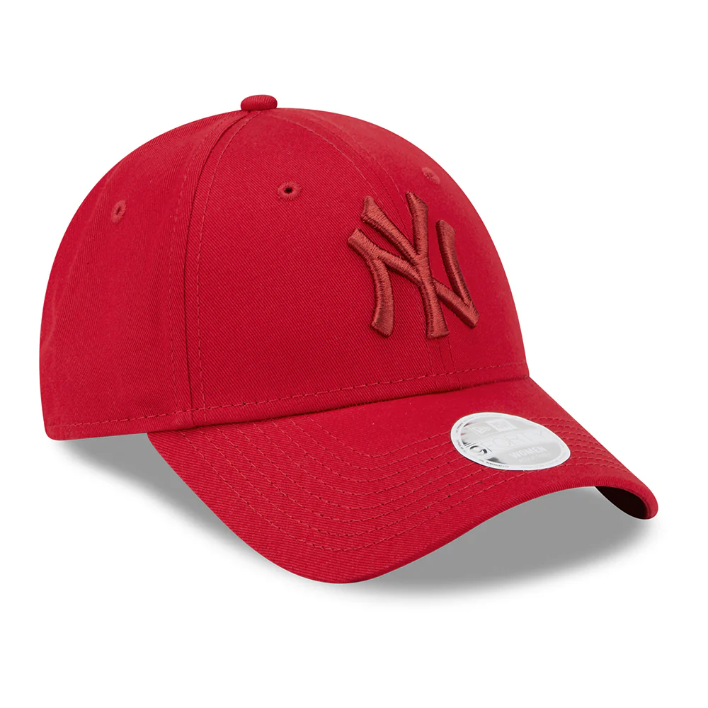 New Era Damen 9FORTY New York Yankees Baseball Cap - MLB League Essential - Scharlachrot-Rot - Image 3