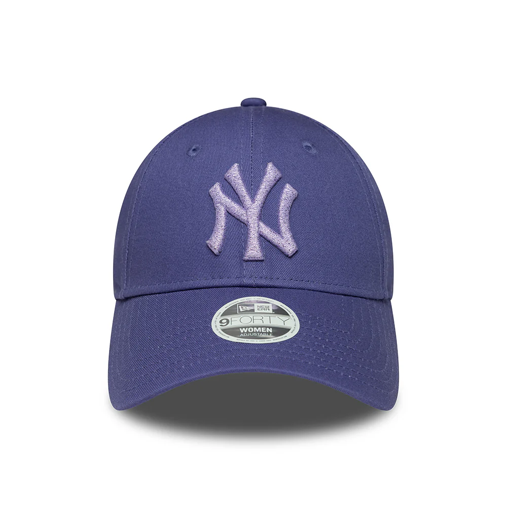 New Era Damen 9FORTY New York Yankees Baseball Cap - MLB Metallic - Tinte-Lavendel - Image 2