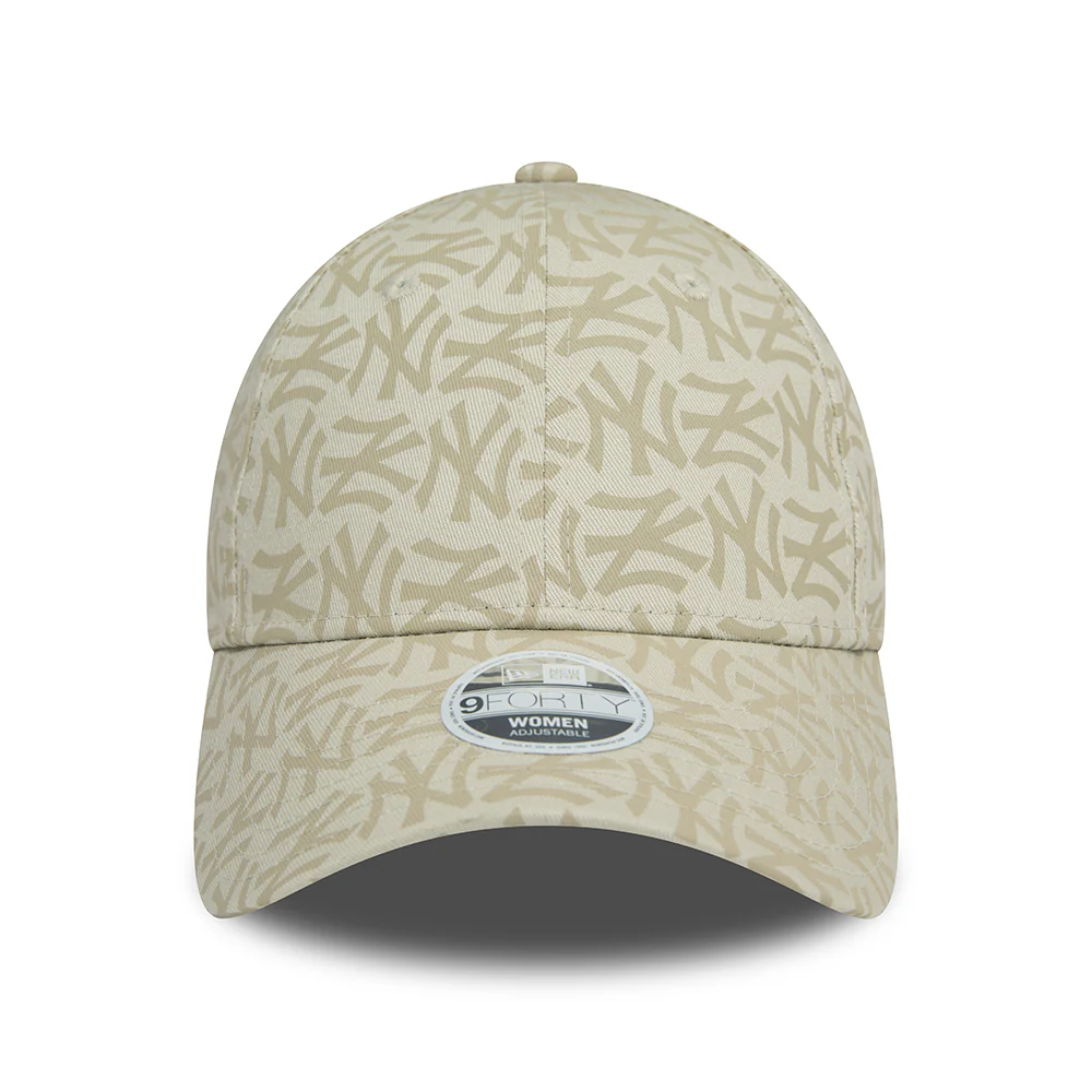New Era Damen 9FORTY New York Yankees Baseball Cap - MLB Mono - Steingrau - Image 2