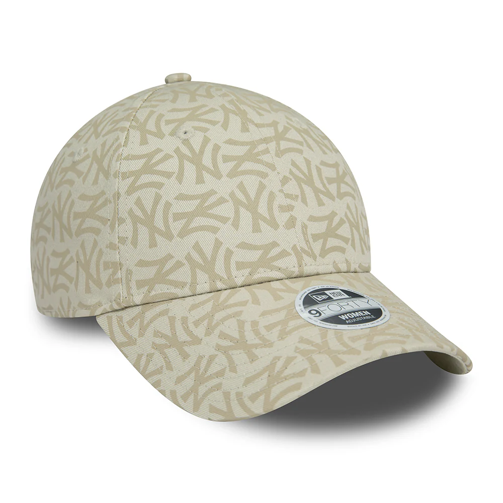 New Era Damen 9FORTY New York Yankees Baseball Cap - MLB Mono - Steingrau - Image 3