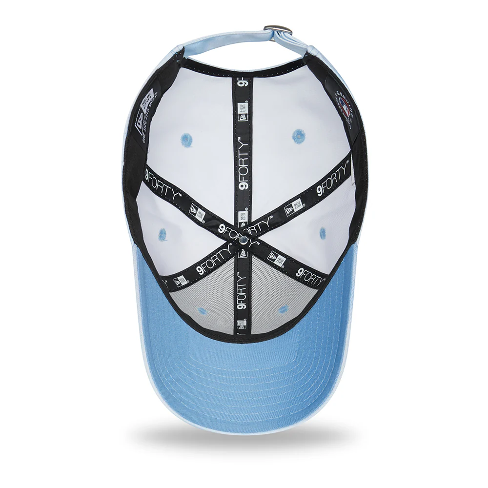 New Era Damen 9FORTY New York Yankees Baseball Cap - MLB Pastel Tie Dye - Himmelblau-Weiß - Image 5