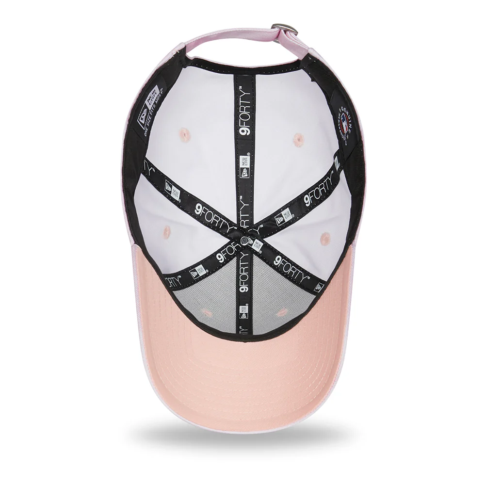 New Era Damen 9FORTY New York Yankees Baseball Cap - MLB Pastel Tie Dye - Pink-Weiß - Image 5