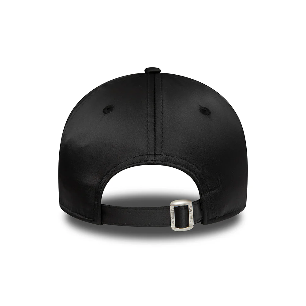 New Era Damen 9FORTY New York Yankees Baseball Cap - MLB Satin - Schwarz auf Schwarz - Image 3