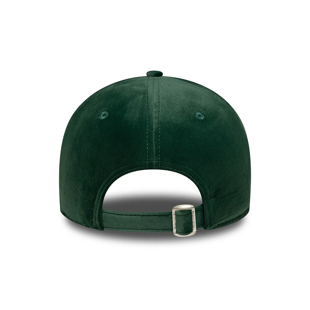 New Era Damen 9FORTY New York Yankees Baseball Cap - MLB Velour Midi - Dunkelgrün - Image 4