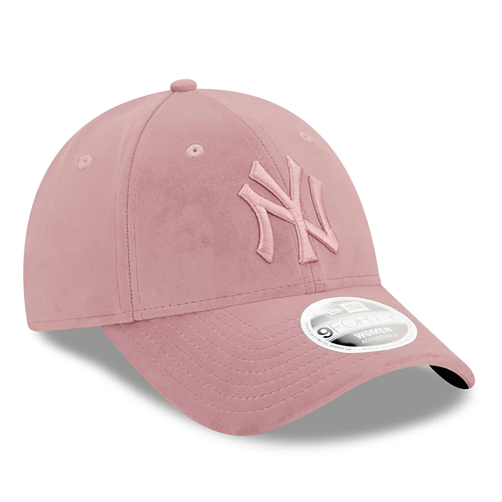 New Era Damen 9FORTY New York Yankees Baseball Cap - MLB Velour - Rosa - Image 3