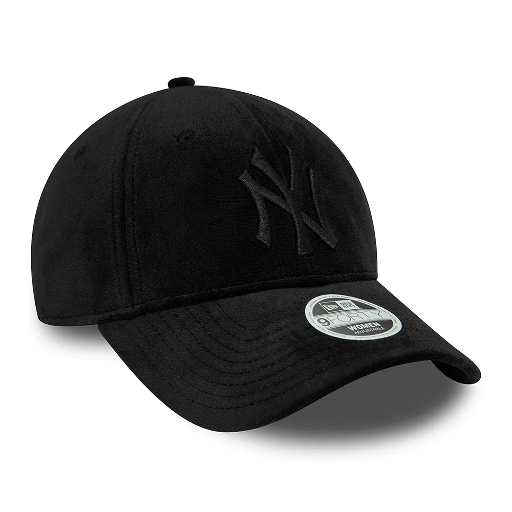 New Era Damen 9FORTY New York Yankees Snapback Cap - MLB Velour - Schwarz - Image 3