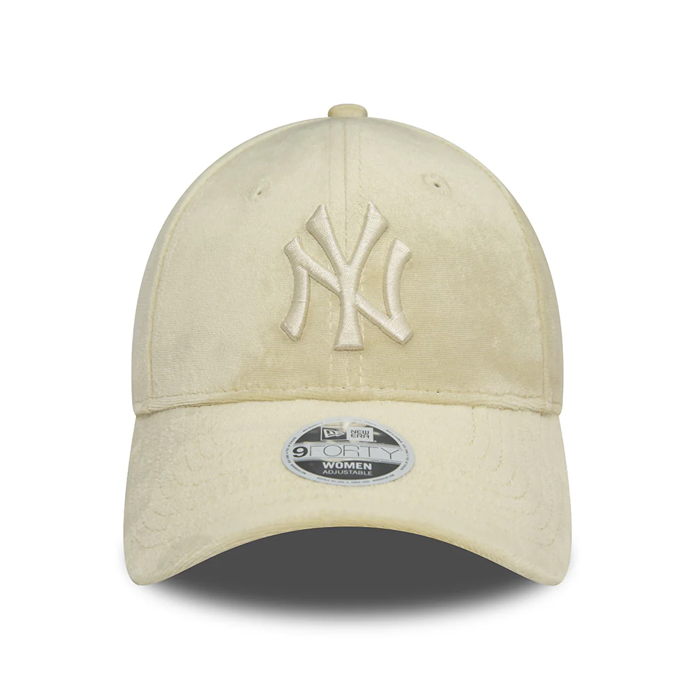 New Era Damen 9FORTY New York Yankees Snapback Cap - MLB Velour - Steingrau - Image 2