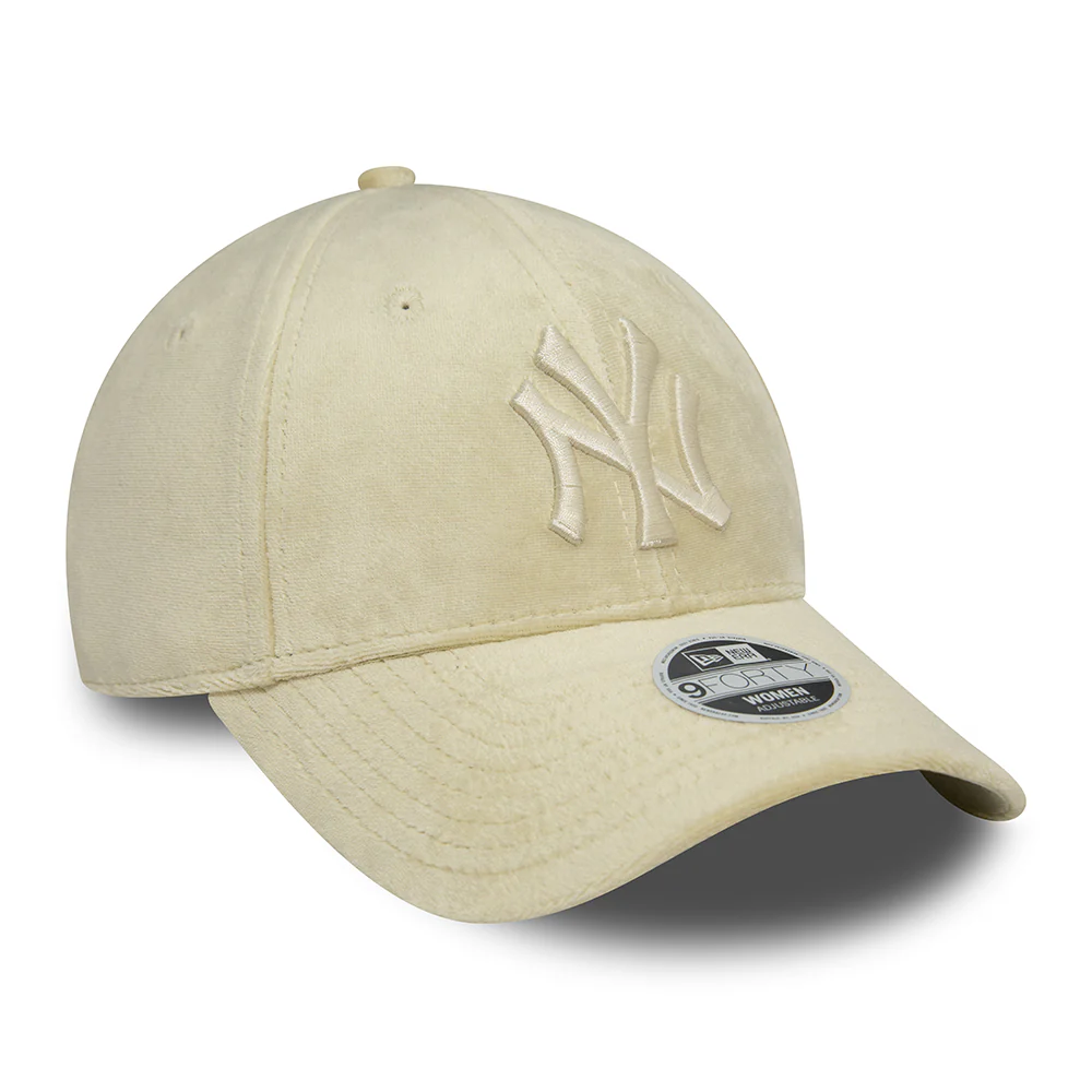 New Era Damen 9FORTY New York Yankees Snapback Cap - MLB Velour - Steingrau - Image 3