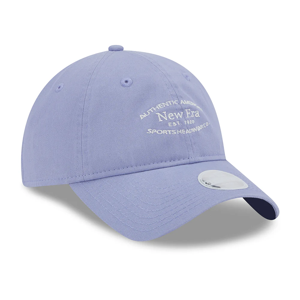 New Era Damen 9TWENTY Baseball Cap aus gewaschener Baumwolle - Lavendel-Weiß - Image 3