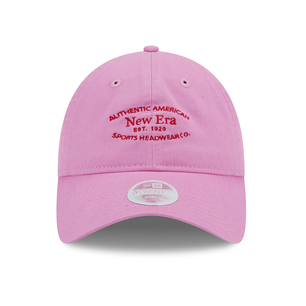 New Era Damen 9TWENTY Baseball Cap aus gewaschener Baumwolle - Rosé-Scharlachrot - Image 2