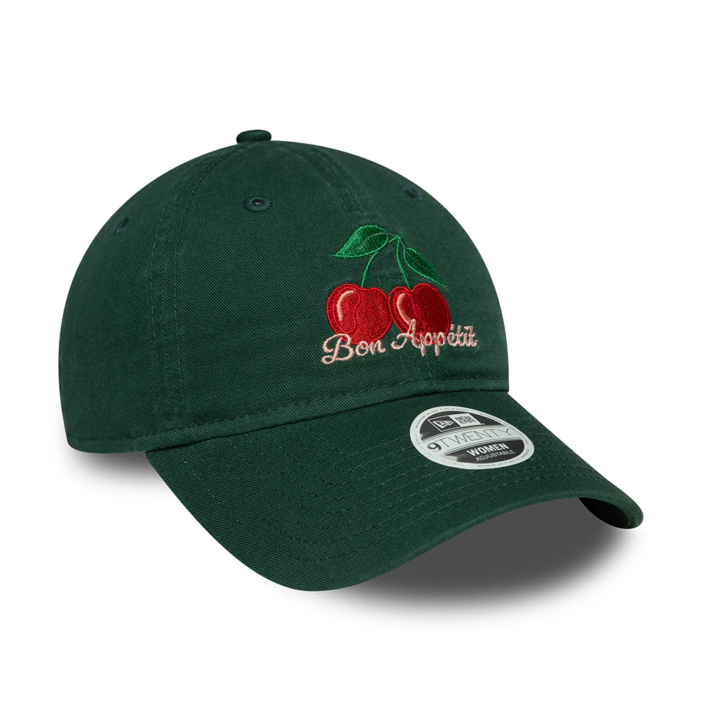 New Era Damen 9TWENTY Bon Appetit Baseball Cap - NE Phrase - Dunkelgrün - Image 3