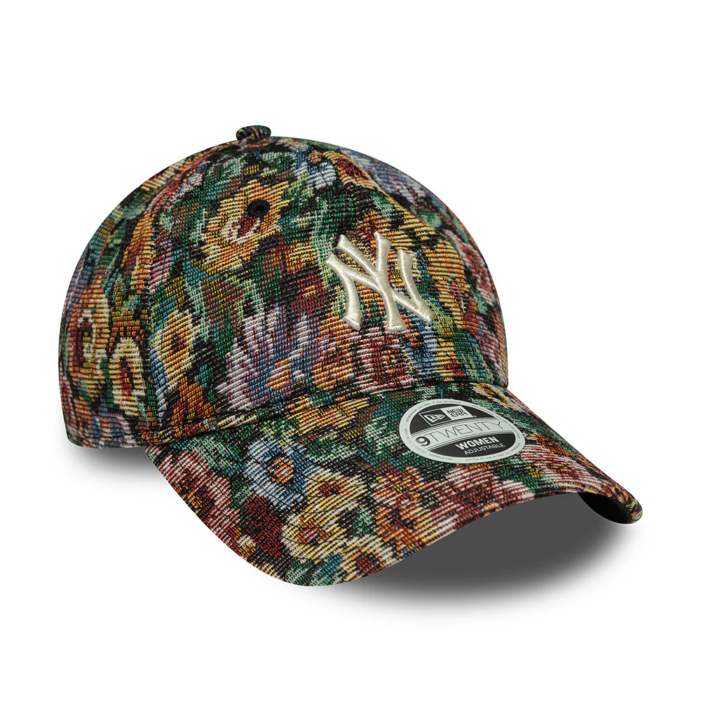 New Era Damen 9TWENTY New York Yankees Baseball Cap - MLB Floral Jacquard - Mehrfarbig - Image 3
