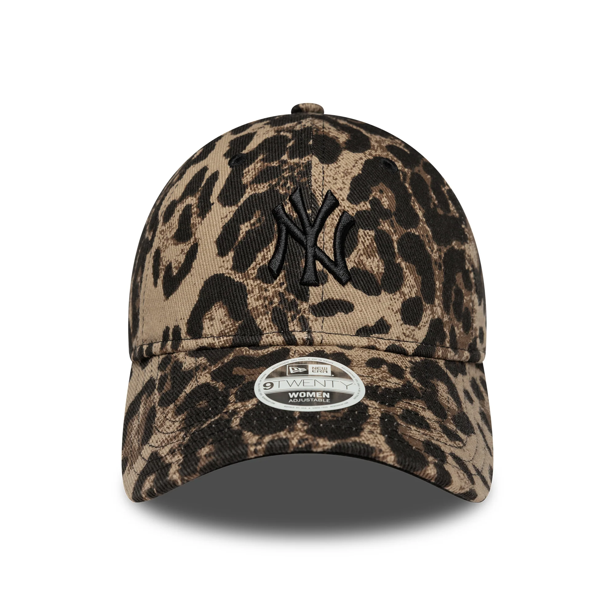 New Era Damen 9TWENTY New York Yankees Baseball Cap - MLB Leopard - Braun-Kamelhaarfarben - Image 2