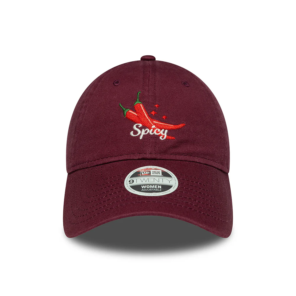 New Era Damen 9TWENTY Spicy Baseball Cap - NE Phrase - Burgunderrot - Image 2