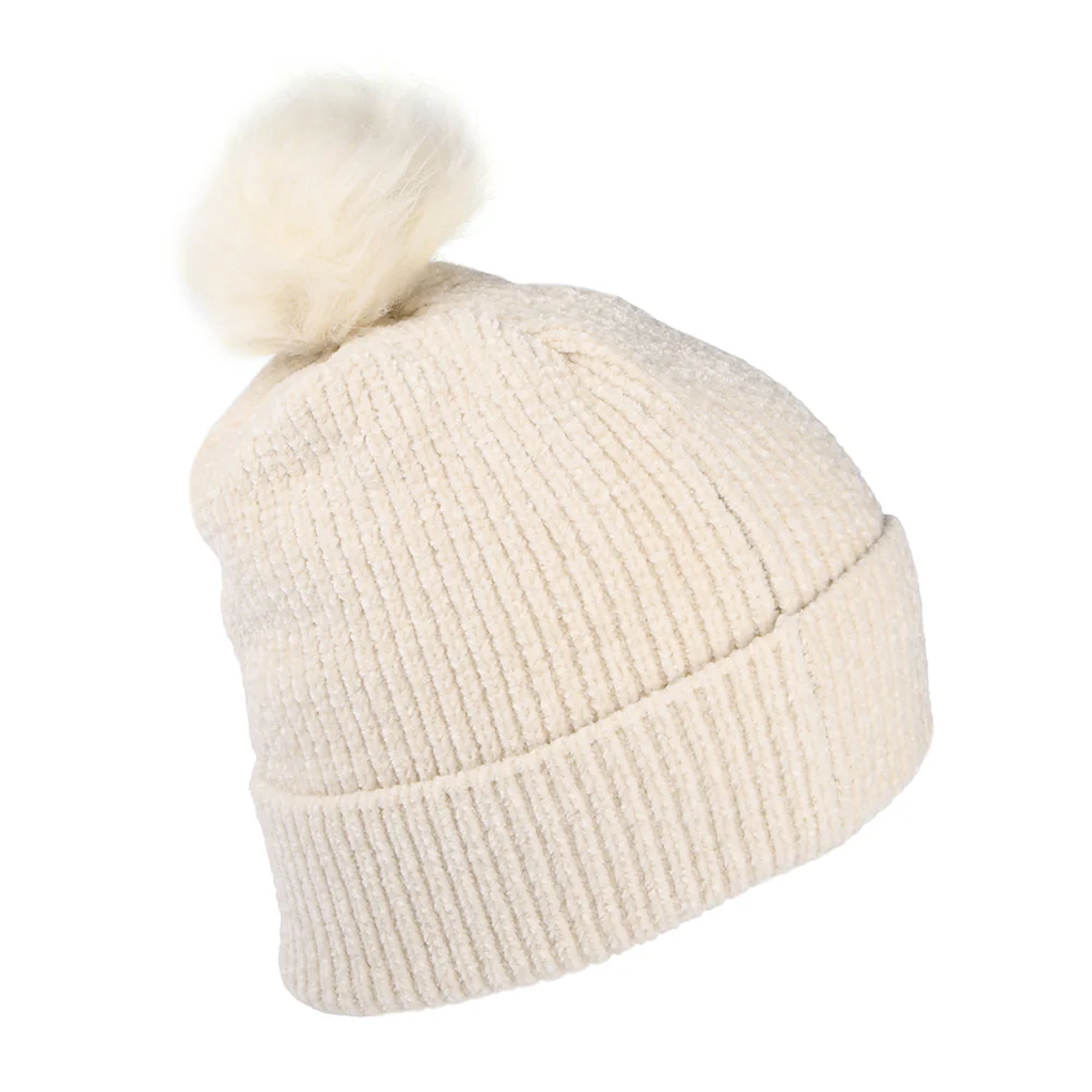 New Era Damen Kunstfell L.A. Dodgers Bommelmütze - MLB Chenille Bobble - Creme - Image 2