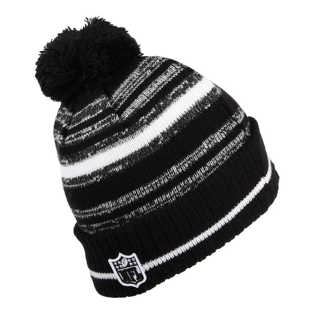 New Era Detroit Lions Bommelmütze - NFL Sport Knit - Schwarz-Weiß - Image 2