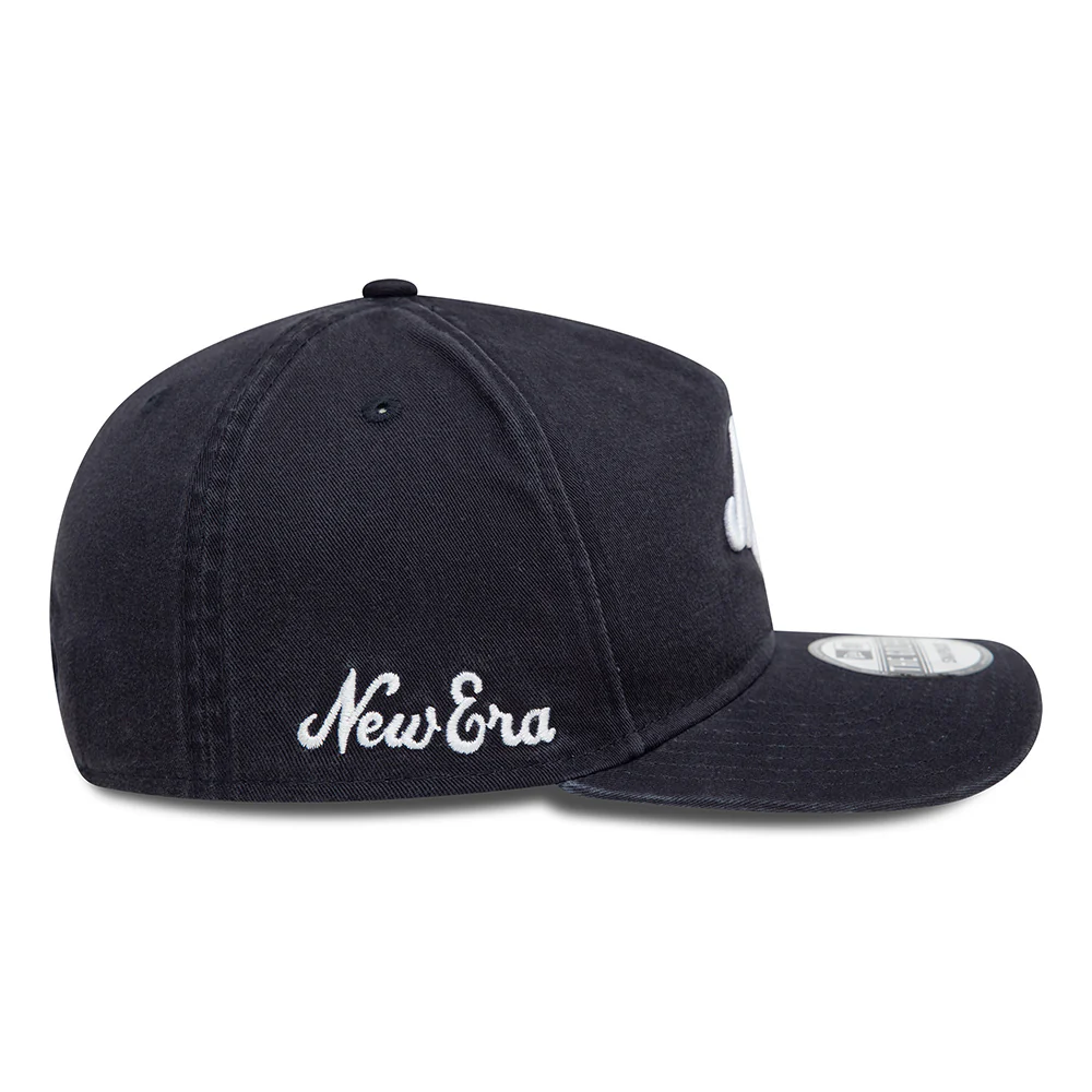 New Era Golfer Baseball Cap aus gewaschener Baumwolle - NE Pre-Curved Unstructured - Marineblau-Weiß - Image 4