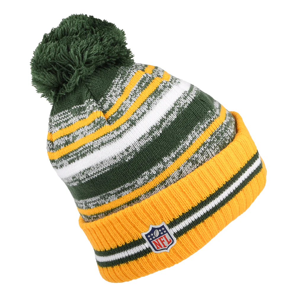 New Era Green Bay Packers Bommelmütze - NFL Sport Knit OTC - Grün-Gelb - Image 2