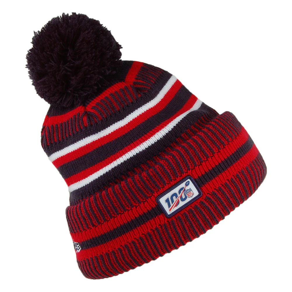 New Era Houston Texans Bommelmütze - NFL On Field Knit - Marineblau-Rot - Image 2